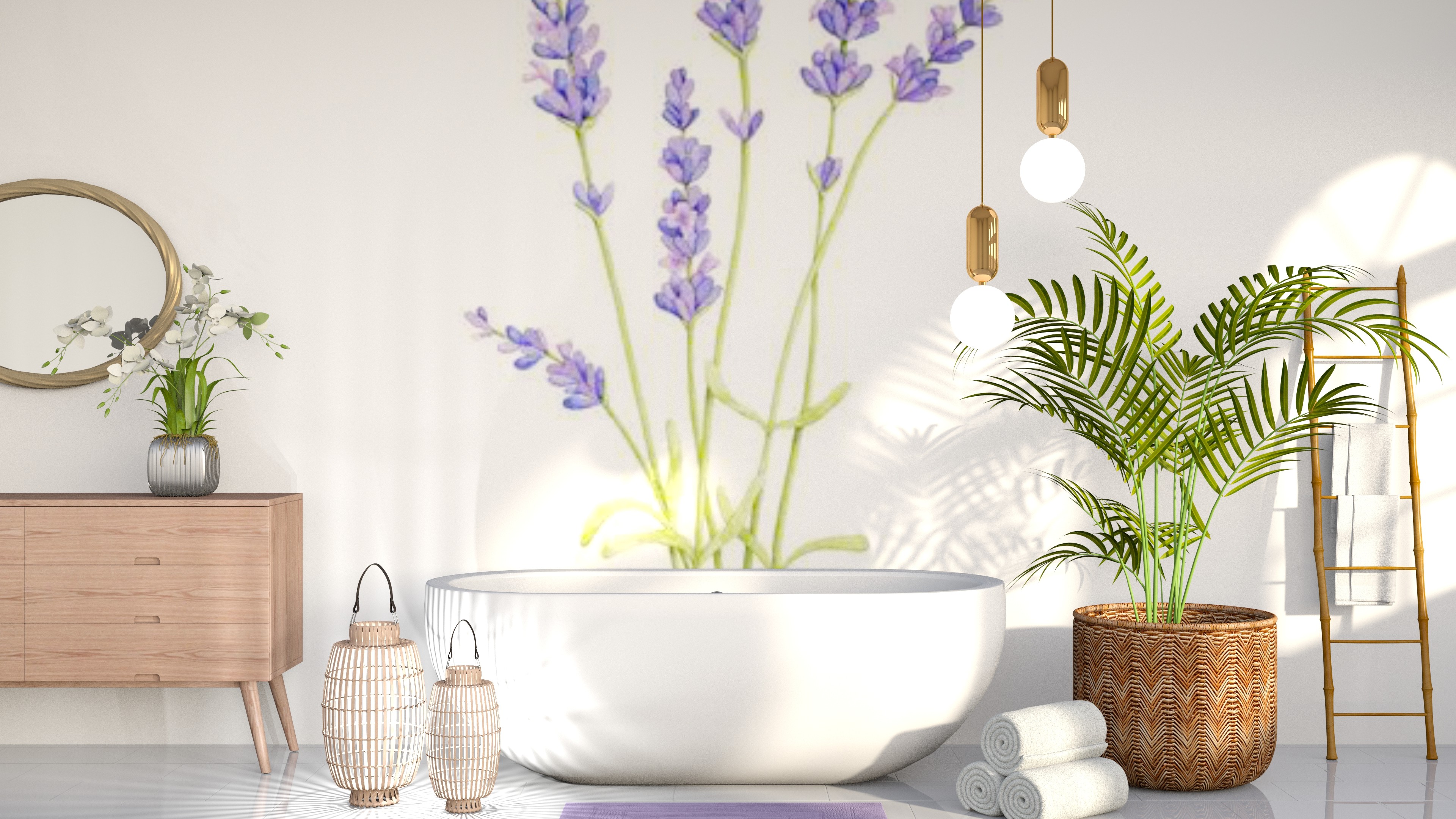 Lavender Bathroom