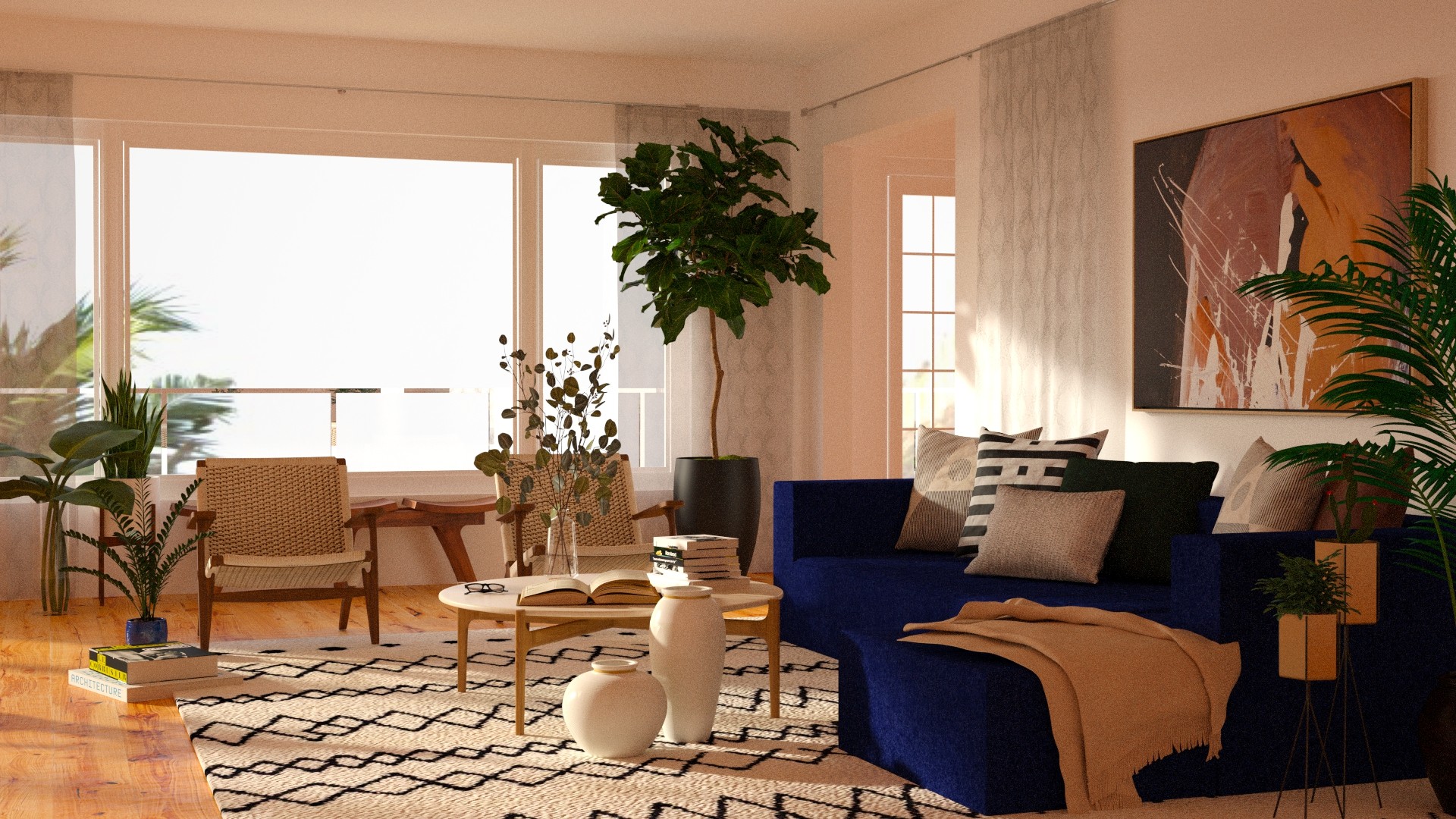 Royal Blue - Living room - by millerfam