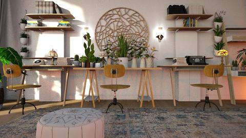 Bohemian_Office - Office  - by ZuzanaDesign