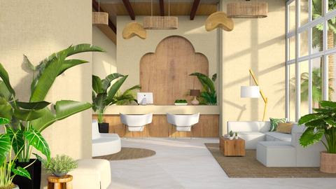 Tropical Lobby - Modern - Office  - by emy lova