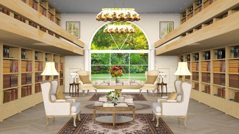 Library - Living room  - by emy lova 