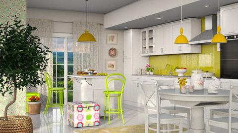 Springtime Kitchen - Kitchen  - by Agnieszka Do