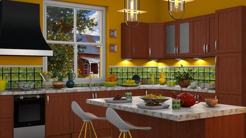 Citrus kitchen_5 - Kitchen  - by milyca8