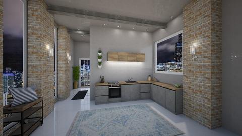 Open Kitchen - Rustic - Kitchen  - by Design X