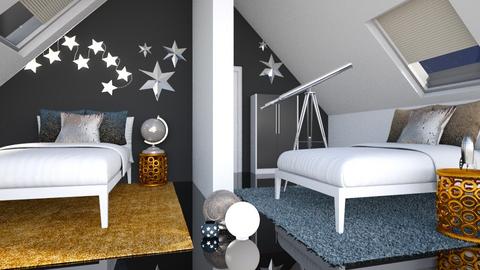 Attic bedroom - by Jay Styling