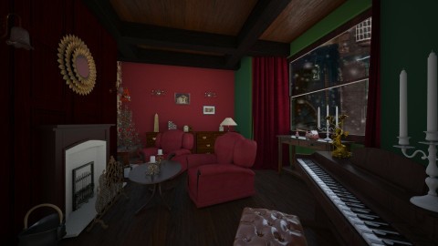 Christmas room - Vintage - Living room  - by CCPompey