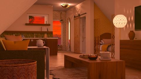 High and Cozy - Bedroom  - by emprila