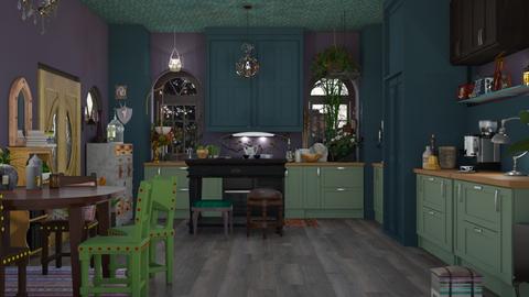 Whimsigothic kitchen  - Kitchen  - by Mormbly 