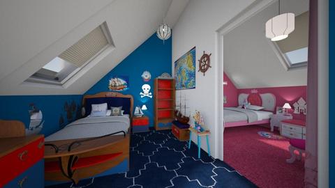 Attic bedroom - Kids room  - by camilla_saurus