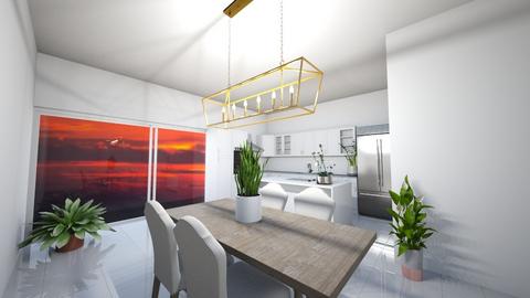 eating at sunset - Kitchen  - by annika108