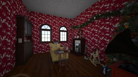 1930s Christmas - Vintage - Living room  - by PeculiarLeah