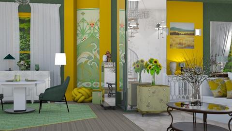 Yellow and Green Studio - by Lindy_Designs