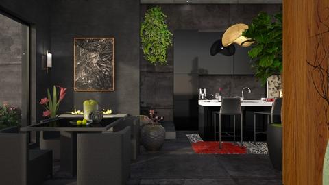 Black kitchen - Modern - Kitchen  - by barnigondi