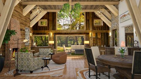 Barn Hostel Commonroom - Rustic - by ZsuzsannaCs
