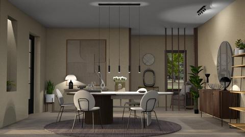 slim dining 1 - Dining room  - by nat mi
