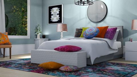 Colourful Cushions - Bedroom  - by MsEclectic