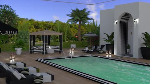 Striped Pool Desing - Garden  - by nat mi