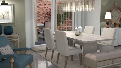 Linen dining - Dining room  - by Mormbly 