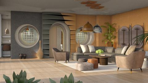 Wheat_Grey - Modern - Living room  - by ZsuzsannaCs