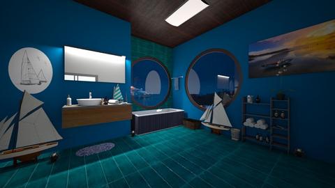 NAUTICAL BATHROOM - Modern - Bathroom  - by BlackOrchidea