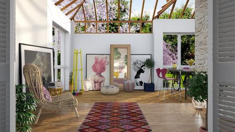 Artist garden studio - Living room  - by barnigondi