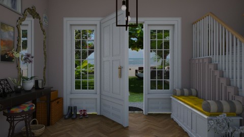 Entrance hall - Eclectic - by Bruna Schmitt