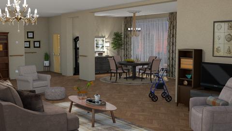 future elderly living - Living room  - by nat mi