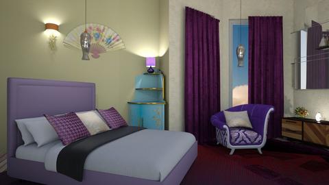 Small Apartment bedroom - by Lindy_Designs