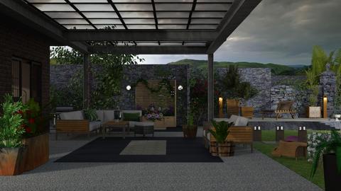 Industrial patio - Garden  - by nat mi