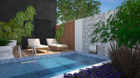 By the pool - Garden  - by Thrud45