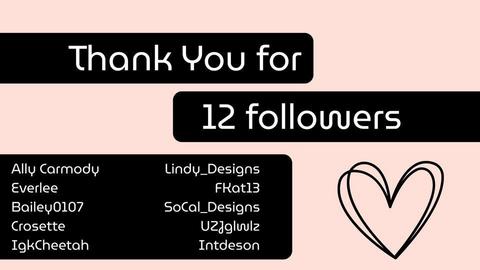 Thx 4 12 followers - by realle
