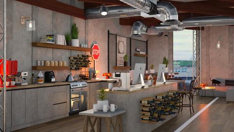 Industrial Coffee Bar - by fibulas aeneas