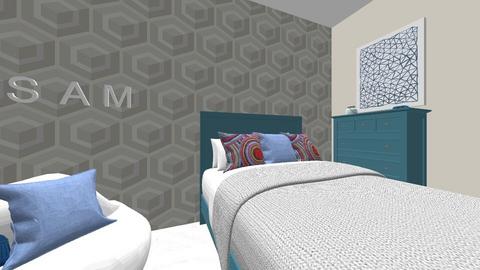 Blue Geometric - Eclectic - Kids room  - by EllaRyd