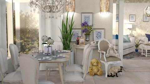 Linen Dining II - by Ally Carmody