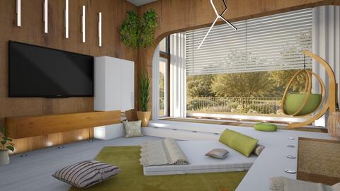 Slim Sleeping - Bedroom  - by Ally Carmody