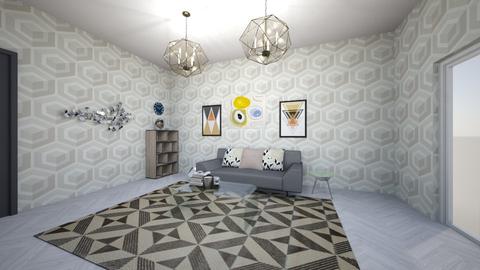 Geometric Living Room - Minimal - Living room  - by Emmaagab