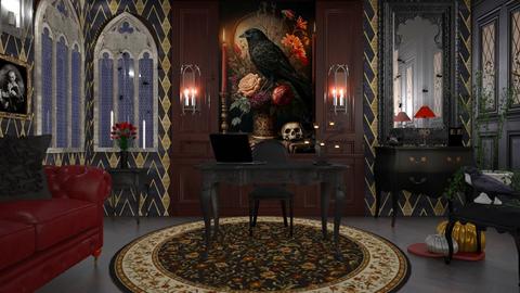 Gothic Halloween - Living room  - by milyca8