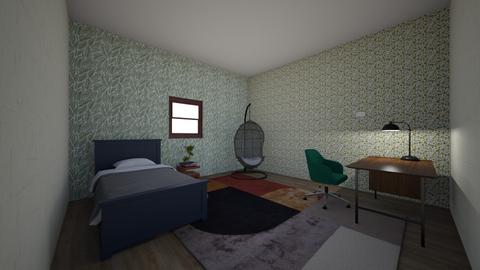 guest room - Retro - Bedroom  - by KatrinaAnderson