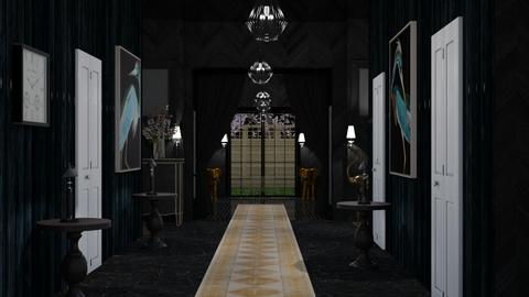 Very Black Hallway - by Lindy_Designs