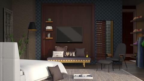 Dark Dwelling - Living room  - by Seraphi