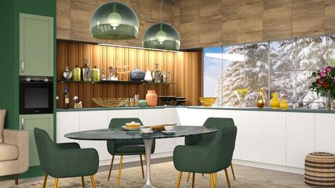 Layered XMas Lighting - Kitchen  - by milyca8