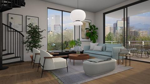 Light blue sofa - Living room  - by Thrud45