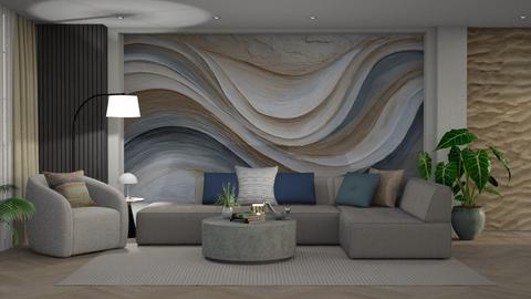 Wave Pattern Living - Living room  - by nat mi