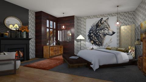 AnimalSleeping Wolf - by Lindy_Designs