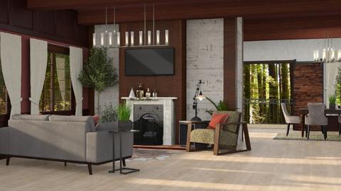 Barn Hostel Commonroom - Living room  - by AllayAzalea