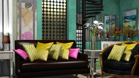 Colorful cushioned Lobby - by Lindy_Designs