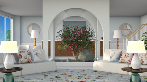 colorful cushioned lobby - by AnVie