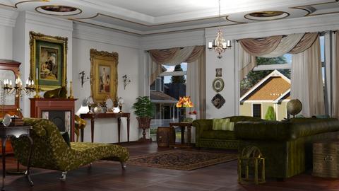 Curiosity Parlor - Living room  - by nat mi
