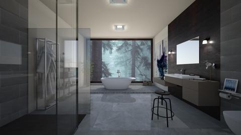 Bathroom forest - Modern - Bathroom  - by kristenaK