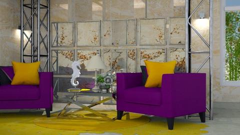 Yellow and Violet - by Lindy_Designs